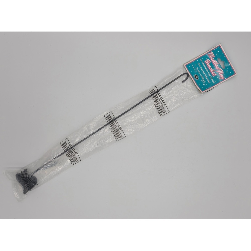 Mailbox Flag Bracket Adjustable Porch Deck Garden Flag Yard Decor Black NCE 1993